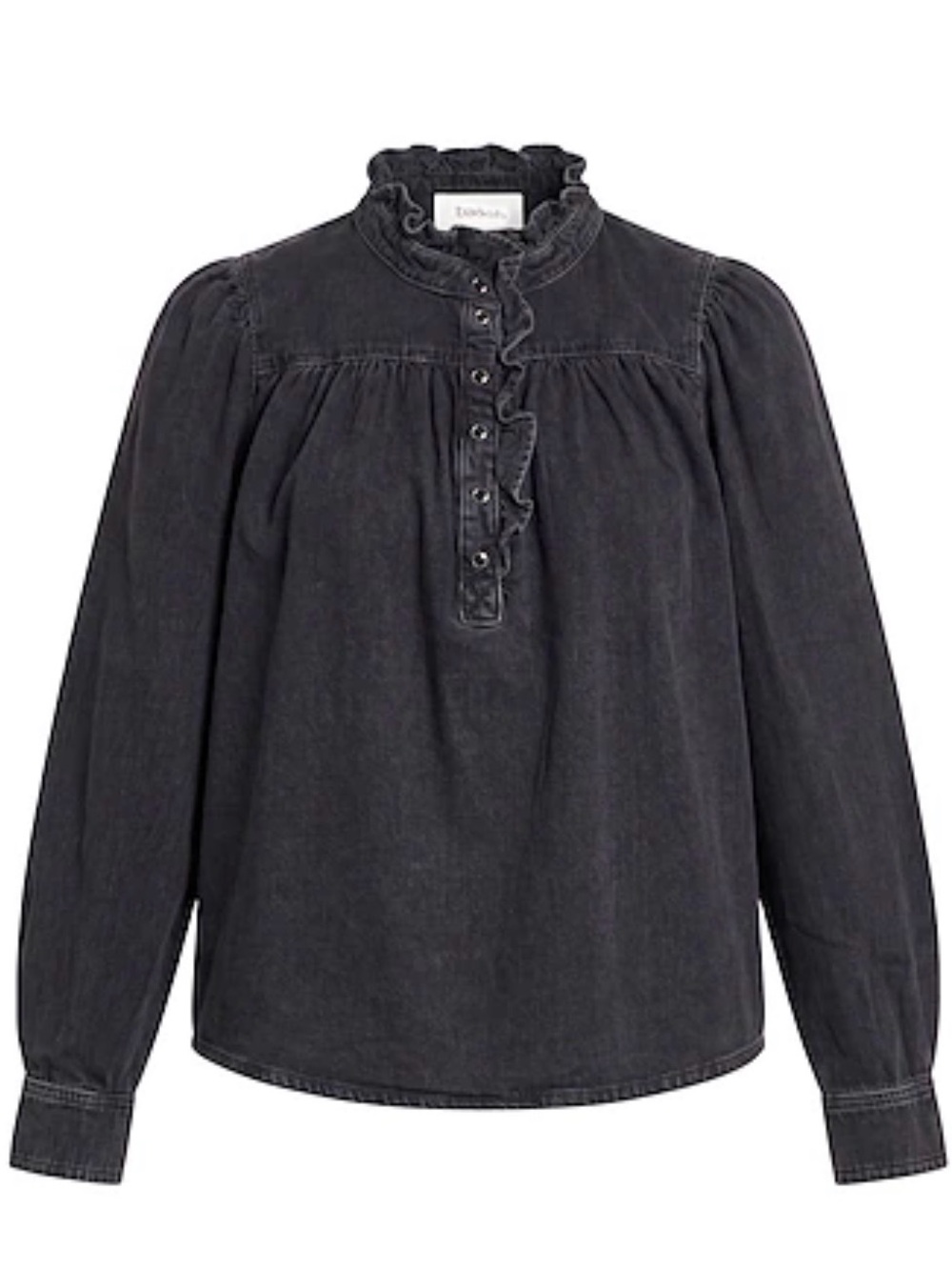 Ba&sh Puff Sleeve Cotton Top Size Small